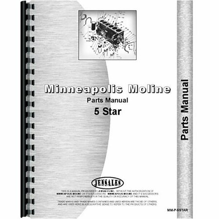 AFTERMARKET New Minneapolis Moline 5 Star Tractor Parts Manual RAP79722